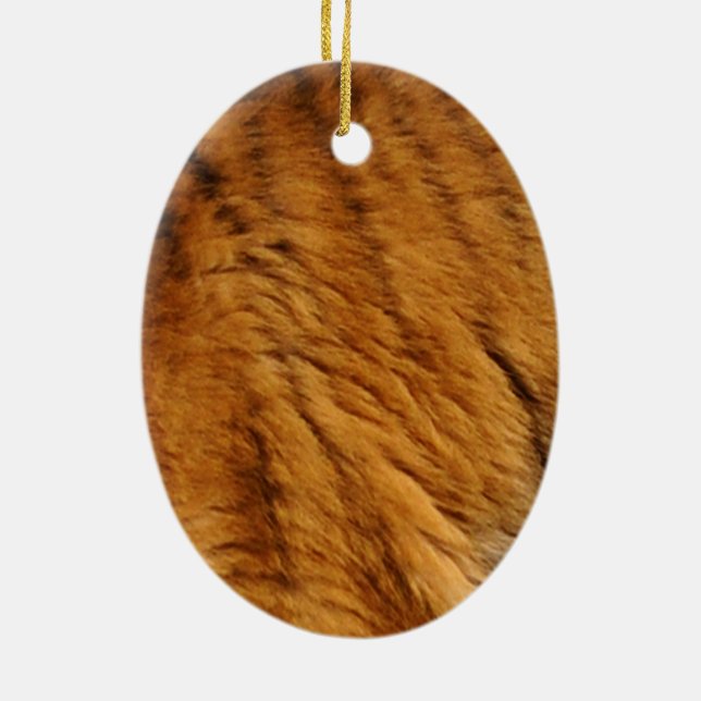 Adorno De Cerámica Tiger Stripes Big Cat con muestreo fotográfico