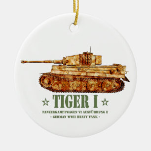 Adorno De Cerámica Tigre I Guerra Mundial Dos Tanque Pesado Alemán Pa