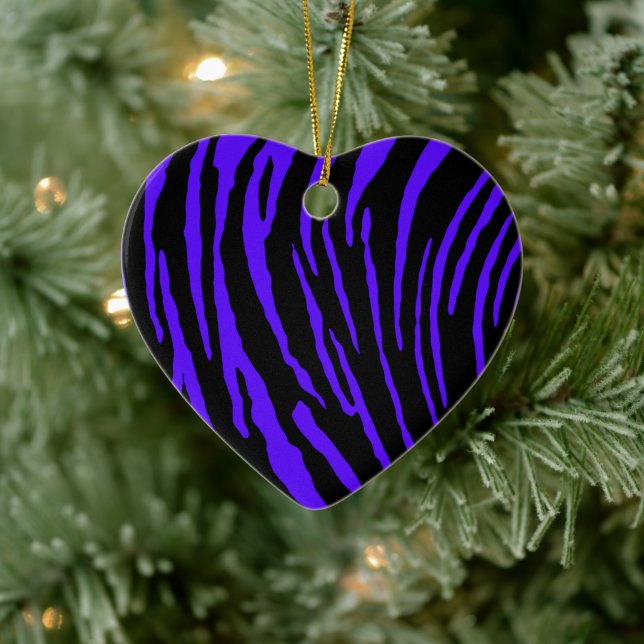 Adorno De Cerámica Tigres azules (Árbol)