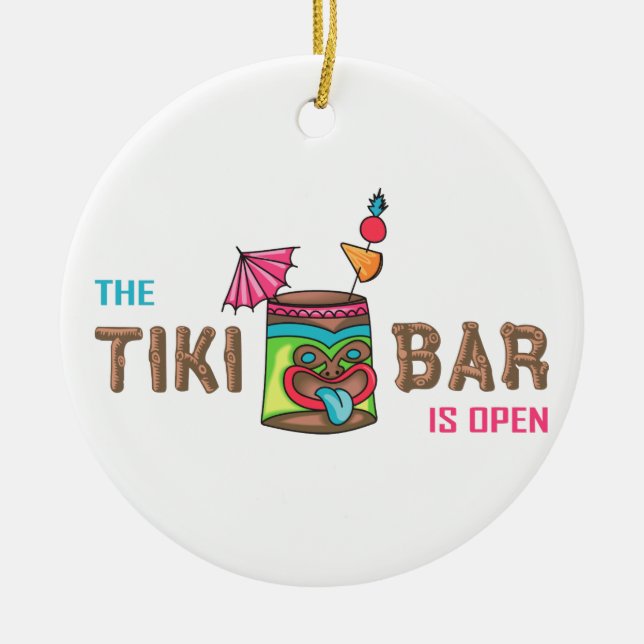 Adorno De Cerámica Tiki Bar (Frente)