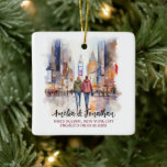 Adorno De Cerámica Times Square New York Watercolor Travel Art<br><div class="desc">Times Square New York United States Watercolor Travel Viaje de arte de cerámica Ornament. Personaliza con tu propio texto. Este es otro 100% original de Diseños de Hámster de Amueblado. #TravelSouvenirOrnaments,  #HandmadeTravelKeepsakes,  #DestinationThemedOrnaments,  #OrnamentsForTravelLovers,  #UniqueTravelGiftOrnaments,  #CustomTravelOrnaments,  #TravelInspiredDecorations,  #WorldTravelCollectibles,  #OrnamentsForTravellers,  #PersonalizedTravelers Ornamentos</div>