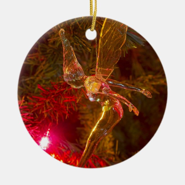 Adorno De Cerámica Tinker Bell Landing (Frente)