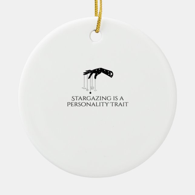 Adorno De Cerámica Tinta de Whimsigog - Bosques místicos, Luna Mágica (Frente)