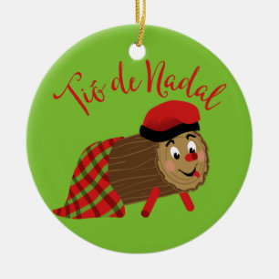 Adorno De Cerámica Tio De Nadal