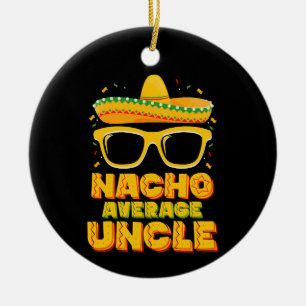 Adorno De Cerámica Tío Nacho Promedio Cinco De Mayo Familia Pareja