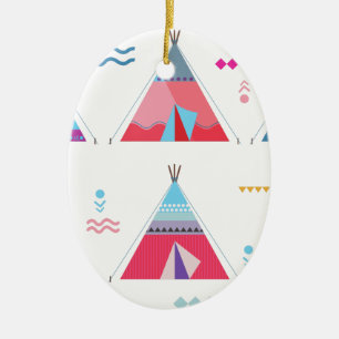 Adorno De Cerámica tipi rosa