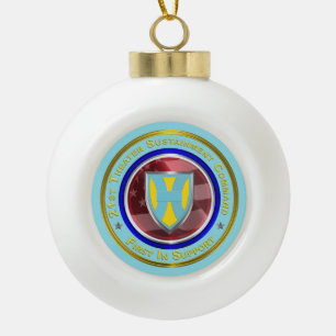 Adorno De Cerámica Tipo Bola 21.ª Navidad del TSC Keepsake