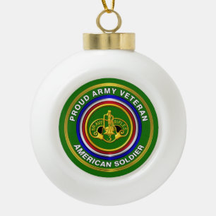 Adorno De Cerámica Tipo Bola 3.º Navidades de Caballería Armada Keepsake