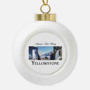 Adorno De Cerámica Tipo Bola ABH Yellowstone