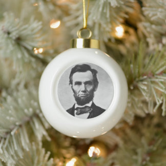 Adorno De Cerámica Tipo Bola Abraham Lincoln: 16º presidente de América