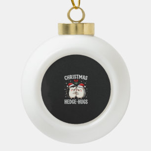 Adorno De Cerámica Tipo Bola Abrazos de Navidad Erizo Lindo Erizo Fiesta