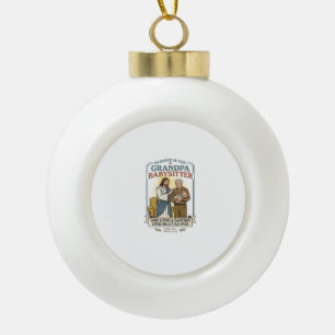 Adorno De Cerámica Tipo Bola Abuelos de Jesús Cuidando Humor Camiseta Fe B