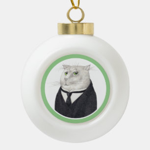 Adorno De Cerámica Tipo Bola Adorno de Bola Cerámica BUTLER CAT