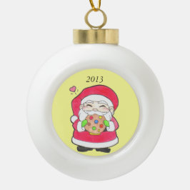 Adorno De Cerámica Tipo Bola Adorno de Bola Cerámica Santa Ama Galletas