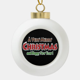 Adorno De Cerámica Tipo Bola Adorno de bola de cerámica de Navidad, Feliz Navid