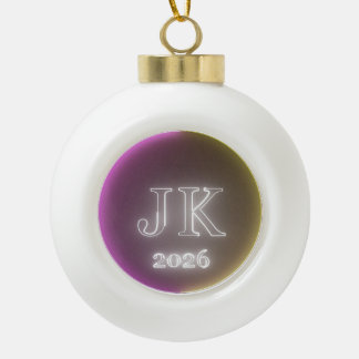 Adorno De Cerámica Tipo Bola Adorno de Navidad de Bola de Cerámica JK 2026