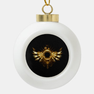 Adorno De Cerámica Tipo Bola Alas de steampunk