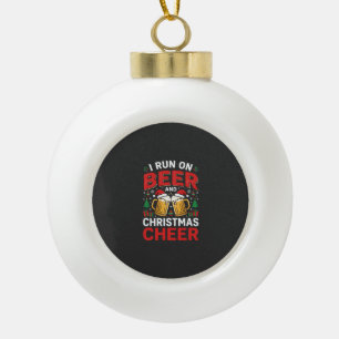 Adorno De Cerámica Tipo Bola Alegría de Navidad de Cerveza para Bebidas Navideñ