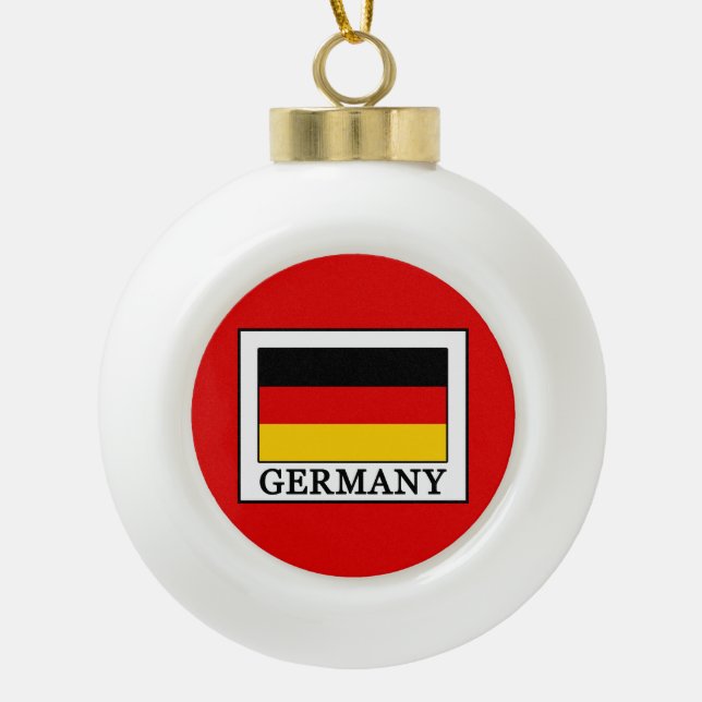 Adorno De Cerámica Tipo Bola Alemania (Anverso)