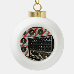 Adorno De Cerámica Tipo Bola Altavoz de electrónica retro radio de onda corta