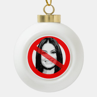 Adorno De Cerámica Tipo Bola Anti Kimberly Guilfoyle cruzó la cara