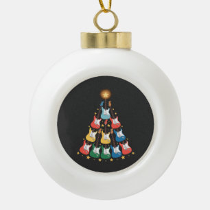 Adorno De Cerámica Tipo Bola Árbol de Navidad de Instrumentos de Música Eléctri