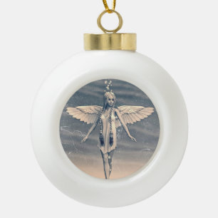 Adorno De Cerámica Tipo Bola Arte de arcoíris del ángel de la guarda vintage