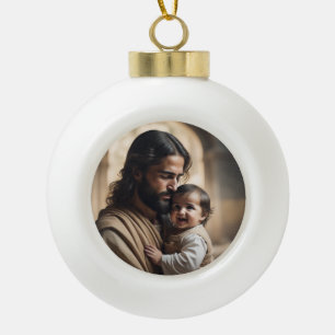 Adorno De Cerámica Tipo Bola Arte de Jesús