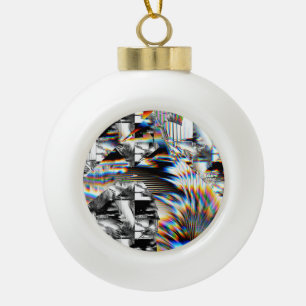 Adorno De Cerámica Tipo Bola Ataque con arco iris