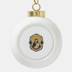 Adorno De Cerámica Tipo Bola Auriculares Jesus Muerto Set Medio Silencioso Entr
