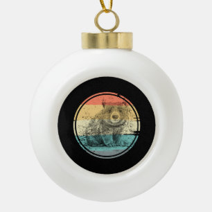 Adorno De Cerámica Tipo Bola Australia Wombat