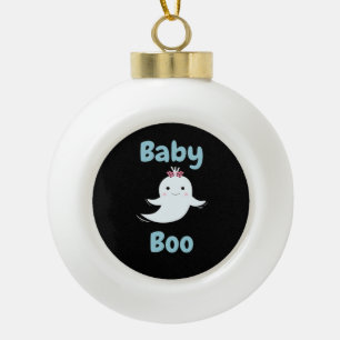 Adorno De Cerámica Tipo Bola Baby Boo Cute Niños O Parejas De Halloween Regalo