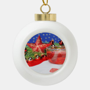 Adorno De Cerámica Tipo Bola Bala de árbol de navidad celebración alegre con
