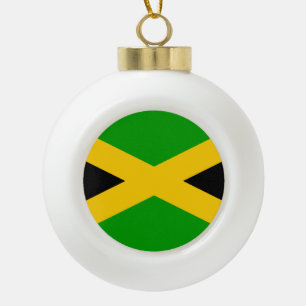 Adorno De Cerámica Tipo Bola Bandera de Jamaica