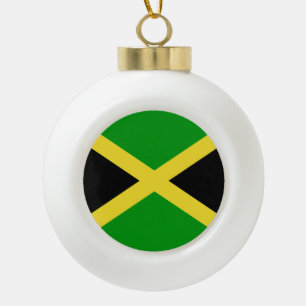Adorno De Cerámica Tipo Bola Bandera de Jamaica