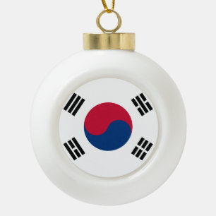 Adorno De Cerámica Tipo Bola Bandera de la Corea del Sur