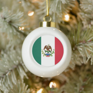 Adorno De Cerámica Tipo Bola Bandera de México Bandera de la República: 1824-18