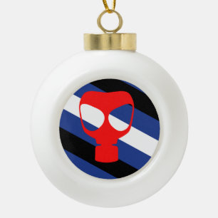 Adorno De Cerámica Tipo Bola Bandera de Orgullo de Máscara