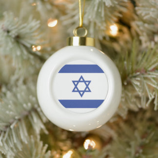 Adorno De Cerámica Tipo Bola Bandera del Estado de Israel, Estrella de David Ju