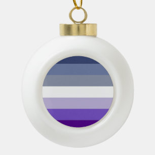 Adorno De Cerámica Tipo Bola Bandera del Orgullo Lesbiana Butch