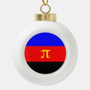 Adorno De Cerámica Tipo Bola Bandera del Orgullo Poliamoroso