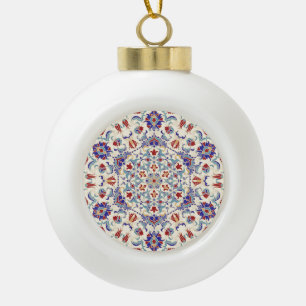 Adorno De Cerámica Tipo Bola Belleza de Mandala: colorido mosaico cultural