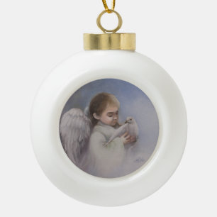 Adorno De Cerámica Tipo Bola Bendiciones Angelicales