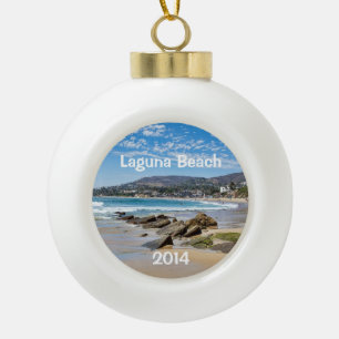 Adorno De Cerámica Tipo Bola Bonita Playa Laguna