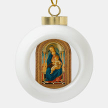 Botticelli (1445-1510) Madonna & Child Enthroned