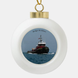 Adorno De Cerámica Tipo Bola Bridget McAllister bola o ornamento de copo de nie