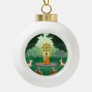 Adorno De Cerámica Tipo Bola Buda, Dharma, Ornamento de Navidad de Sangha