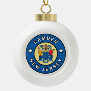Adorno De Cerámica Tipo Bola Camden Nueva Jersey