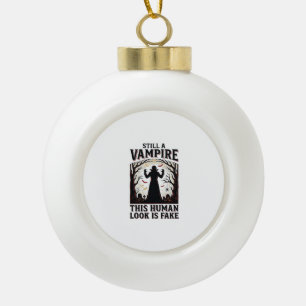 Adorno De Cerámica Tipo Bola Camisa de disfraz de vampiro divertido Halloween D