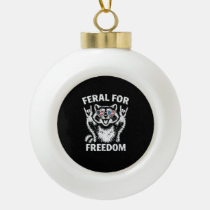 Adorno De Cerámica Tipo Bola Camiseta 4 de Julio Libertad Patriótico Hombres Mu